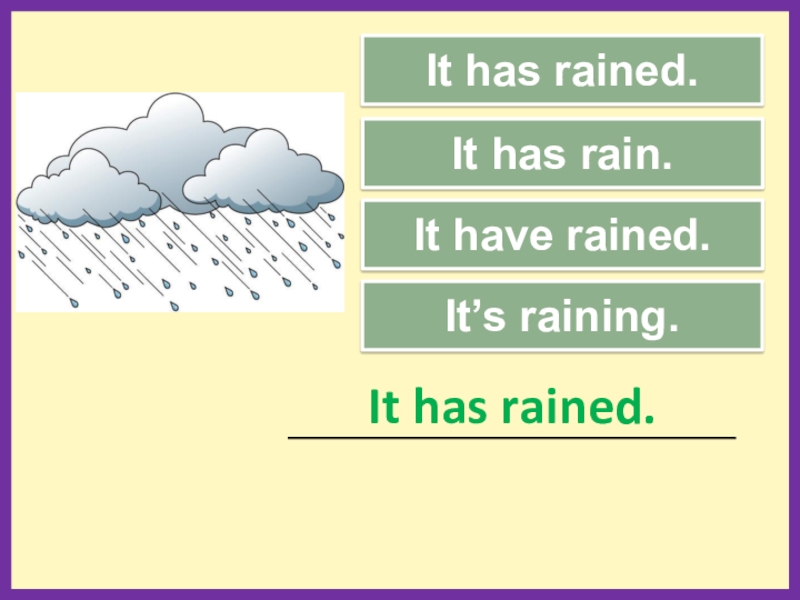It has been raining. It Rains. It is raining составить 5 вопросов. Rain или raining правило. It has rained a lot