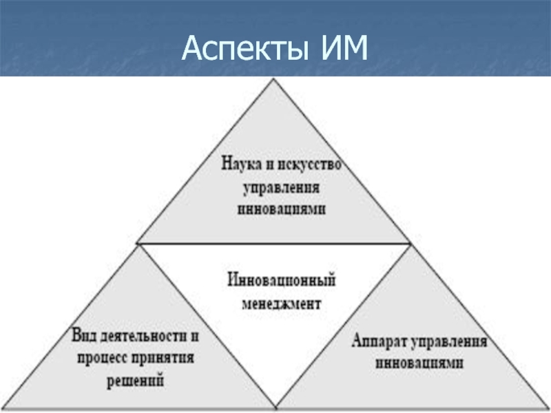 Включи аспект. Аспекты инновационного менеджмента.