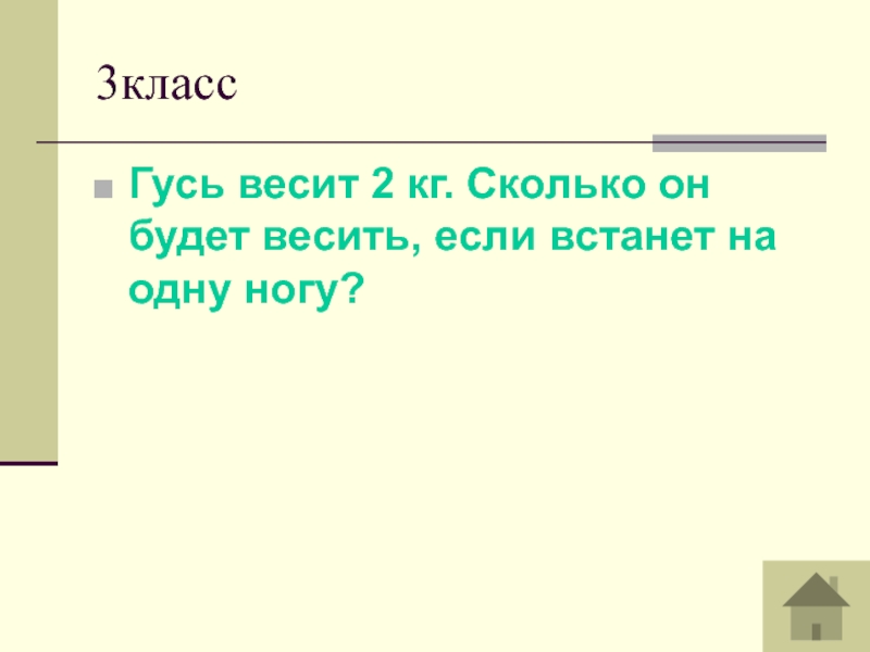 Сколько весит гусь на одной ноге