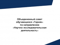 Объединенный совет обучающихся Горняк по направлению