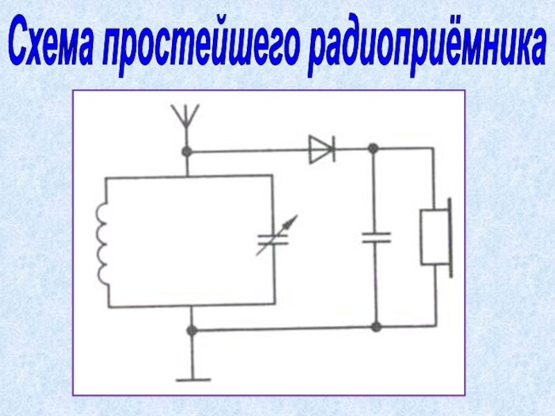 На рисунке 4 изображена схема детекторного приемника