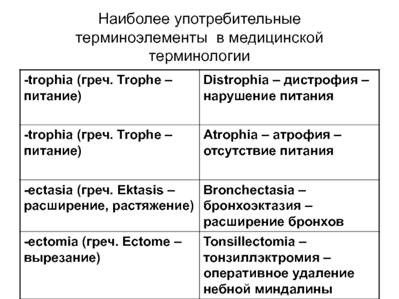 Греко латинские терминоэлементы таблица. Терминоэлемент в латинском языке. Терминоэлемент термин латынь. Отсутствие чувствительности латынь