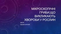 М ікроскопічні гриби,що викликають хвороби у рослин