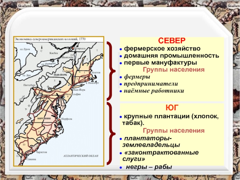 Население колоний. Социально экономическая жизнь в английских колониях. Хозяйственное развитие североамериканских колоний Англии. Экономика колоний в Северной Америке. Хозяйственная жизнь колоний в Северной Америке.