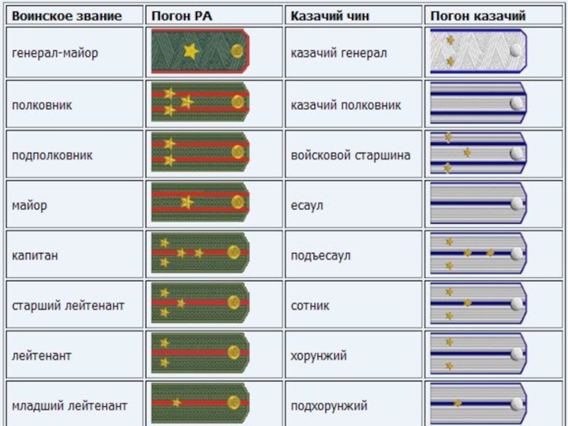 Погоны каш это