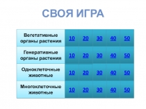 Интерактивная игра по биологии