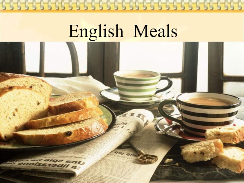 English Meals 6 класс