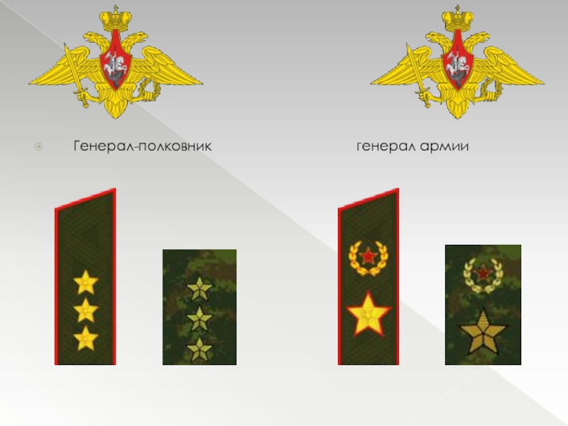 Воинские звания и знаки отличия презентация