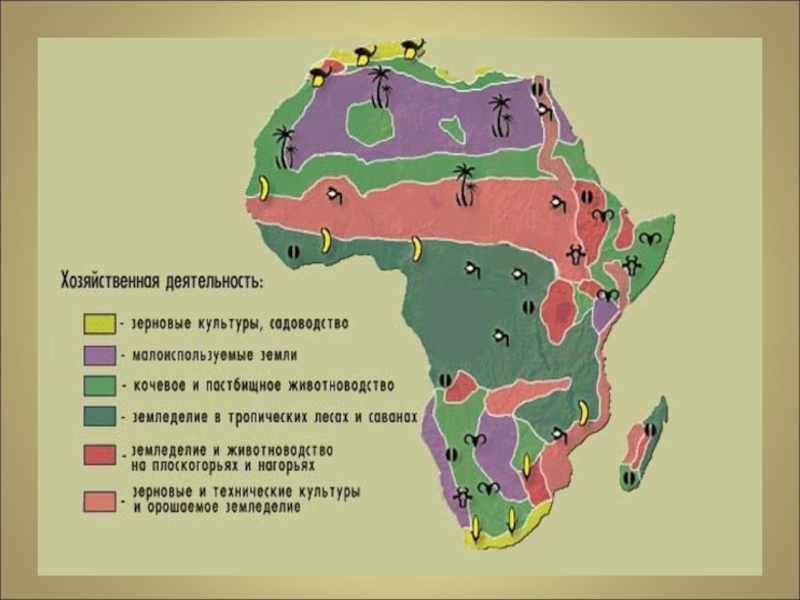 Хозяйство африки карта