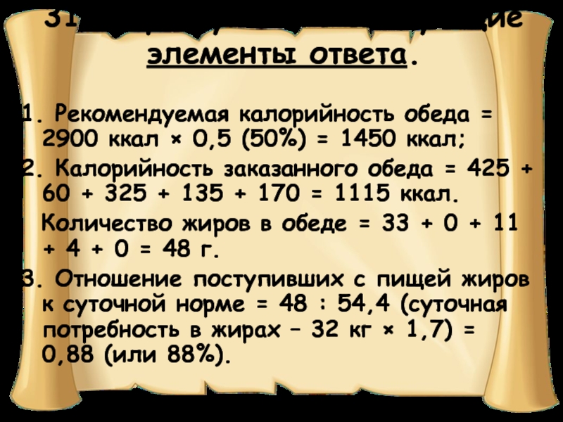 Элемент ответа