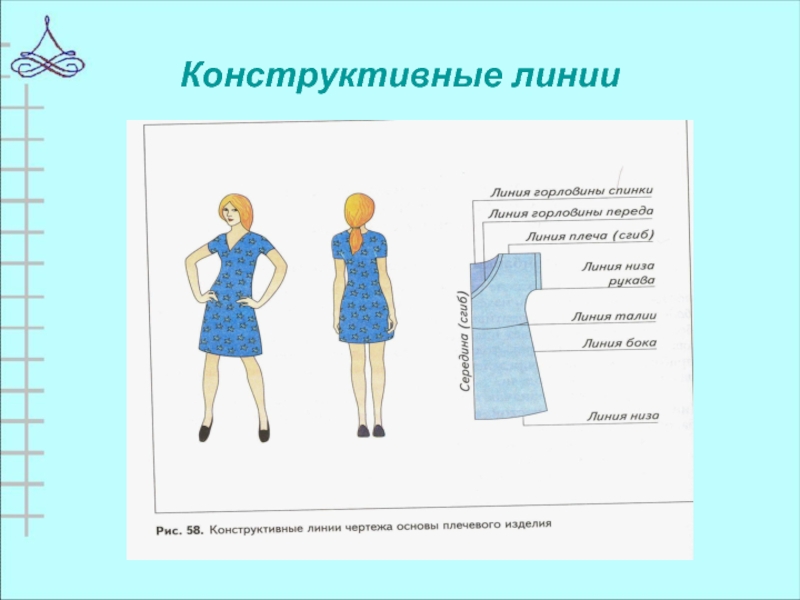 Конструктивные линии на чертеже