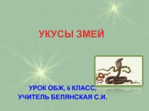 Укусы змей