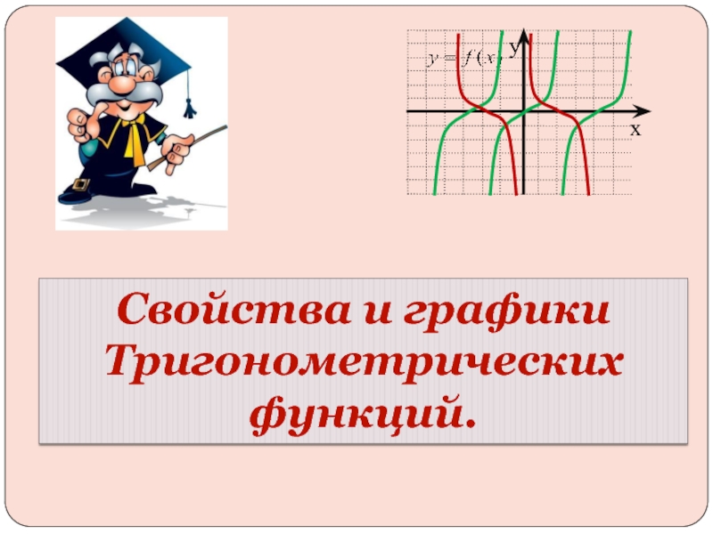 Свойства и графики
Тригонометрических функций.
х
у