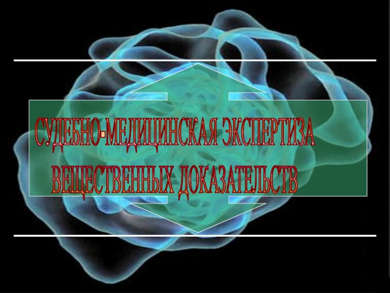 СУДЕБНО-МЕДИЦИНСКАЯ ЭКСПЕРТИЗА
ВЕЩЕСТВЕННЫХ ДОКАЗАТЕЛЬСТВ