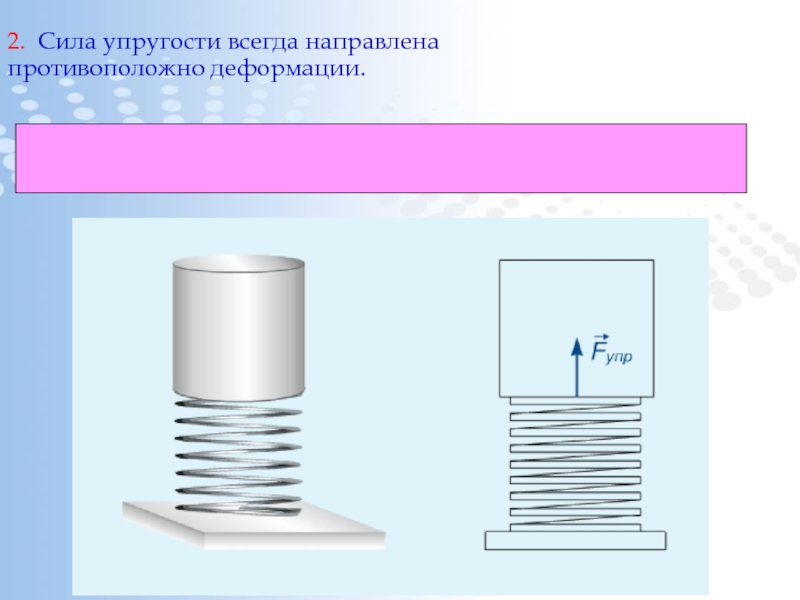 Всегда направлена. Сила упругости всегда направлена. Сила упругости направлена противоположно. 2. Сила упругости.. Сила упругости на предметах.