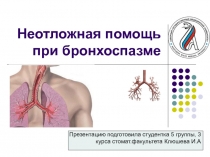 Неотложная помощь при бронхоспазме