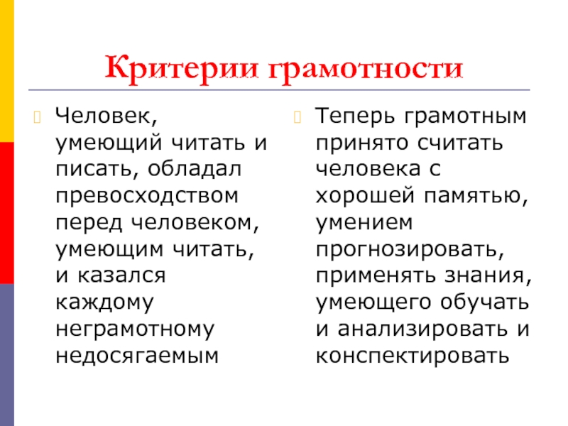 Обладать писать. Признаки грамотного человека. Признаки грамотной презентации. Критерии грамотности нд. Критерии грамотности 4 лет.