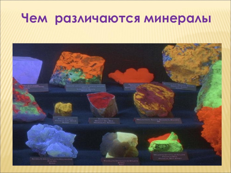 Минералы различаются по таким основным признакам. Как различаются минералы. Резонанс различных минералов.