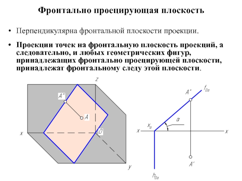 Фронтальная плоскость уровня показана на рисунке