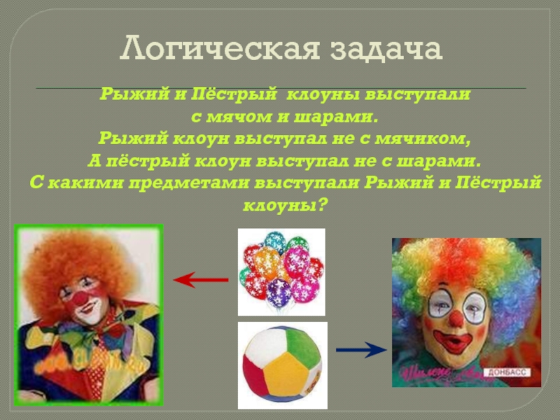 Закон клоуна. Рыжий клоун с шаром. Характер клоуна. Логические задания клоуна. Клоун с мячиками.