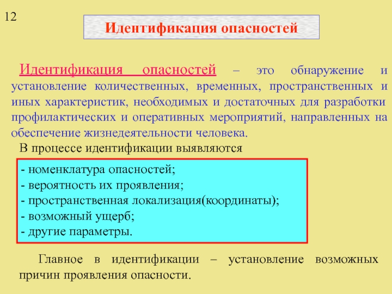 Доклад: Идентификация опасностей