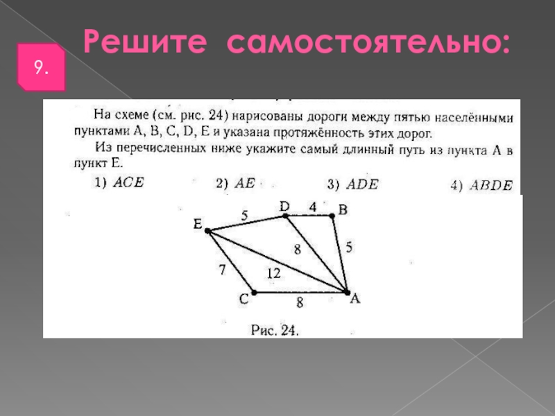 Анализ информации представленной в виде схем