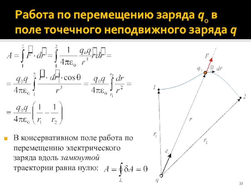 Работа поля по перемещению. Работа поля точечного заряда. Работа поля по перемещению точечного заряда. Работа перемещения точечного заряда. Работа по перемещению точечного заряда.