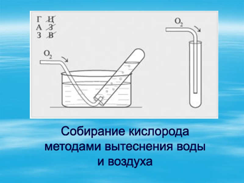 Собирать методом вытеснения воды как это показано на рисунке можно