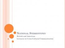 National Stereotypes