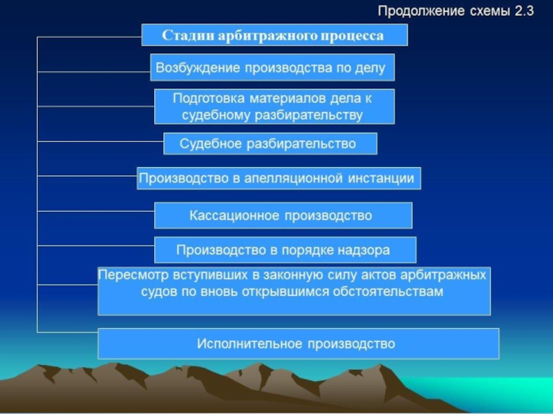 План на тему арбитражный процесс