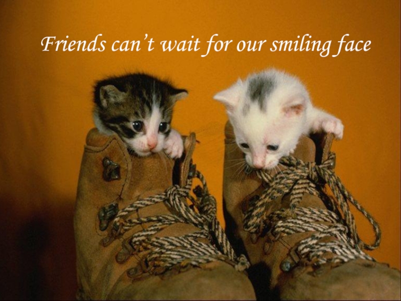 Friends can’t wait for our smiling face