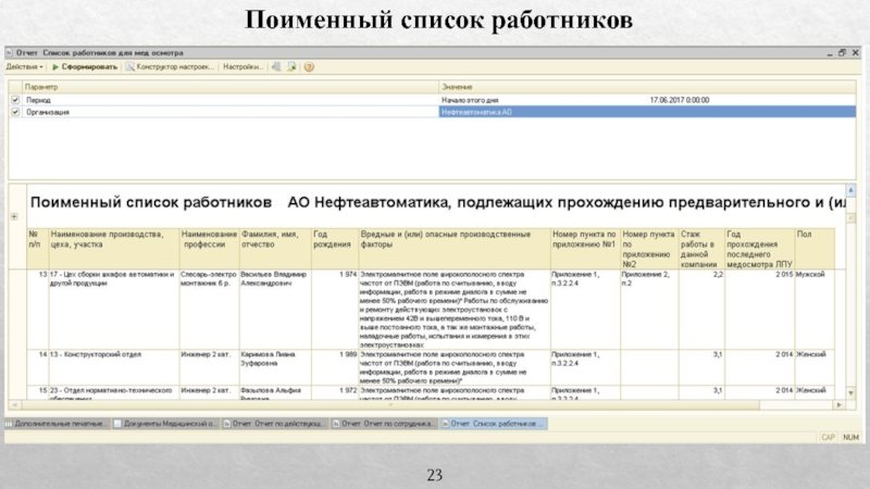 Поименный список на психиатрическое освидетельствование образец форма