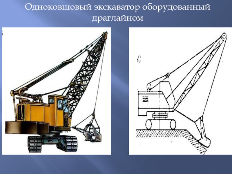 Разработка грунта экскаваторами драглайн. Одноковшовый экскаватор с драглайном. Экскаватор Драглайн ЭО 432. Разработка грунта одноковшовыми экскаваторами Драглайн. Экскаватор одноковшовый ЭО-4112а.