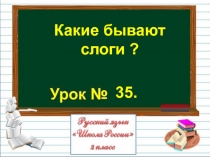 Какие бывают слоги