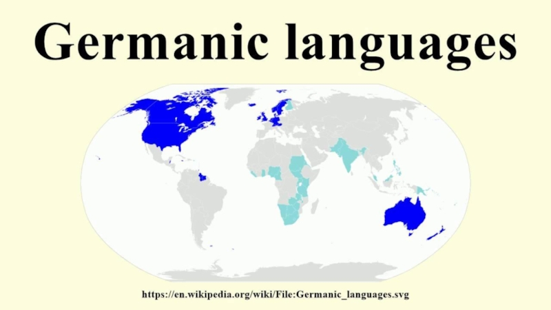 Germanic languages - копия