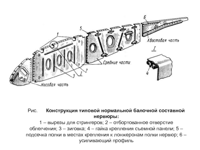 Нервюра самолета чертеж