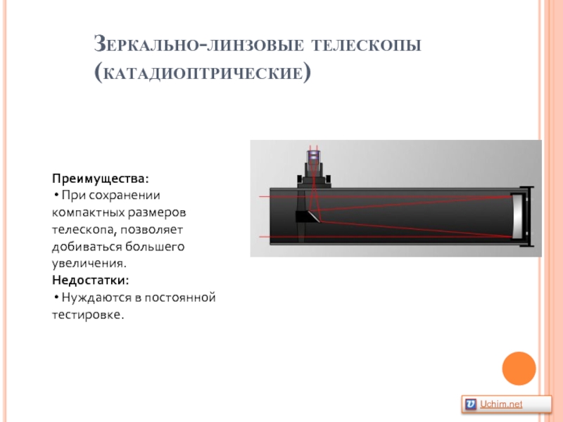 Размеры телескопа