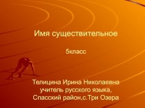 Имя существительное