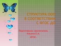 Структура ООП ДОО в соответствии с ФГОС ДО