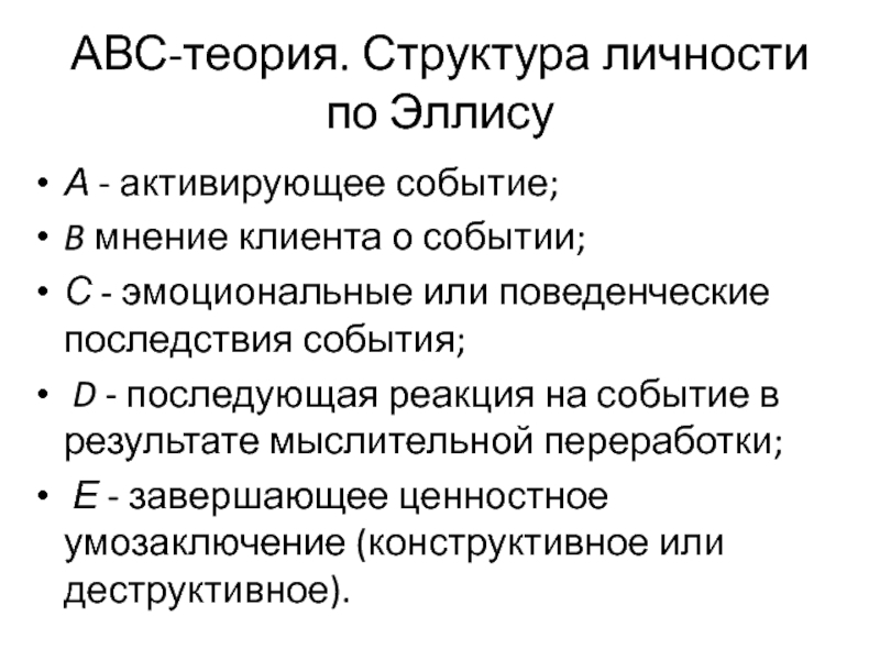 Когнитивно поведенческая терапия abc схема