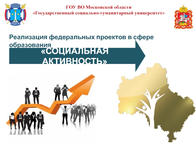 Презентация Реализация федеральных проектов в сфере образования
ГОУ ВО Московской