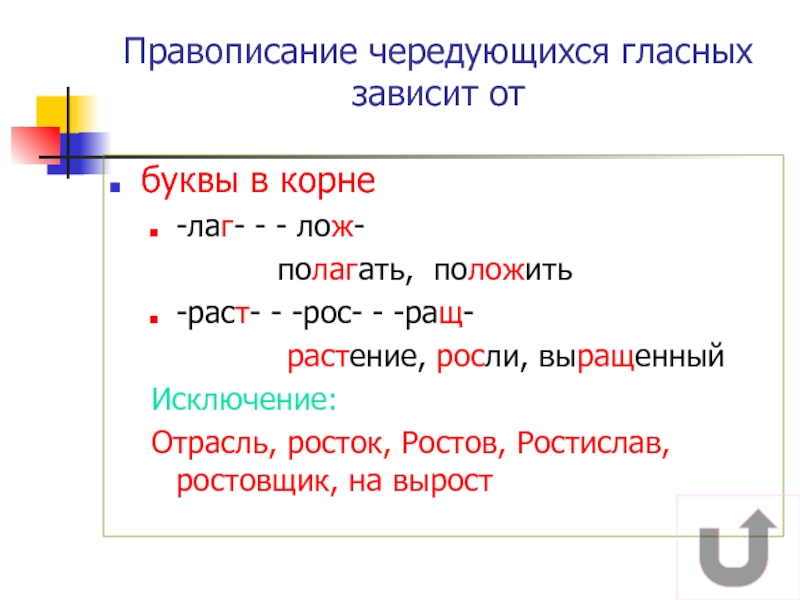 Лаг лож раст рос ращ проверочная работа