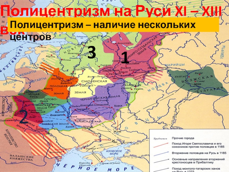 Полицентризм на Руси XI – XIII век