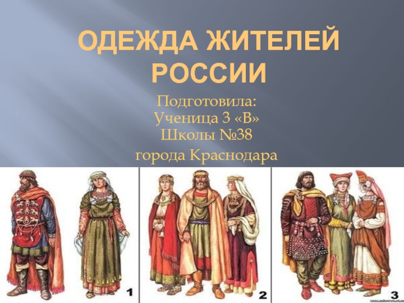 Одежда жителей россии