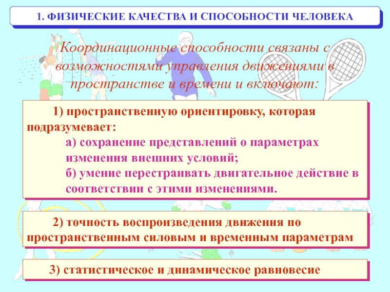 Основу двигательных способностей человека составляют. 5 Физических качеств человека. Способность управлять своими движениями в пространстве и времени. Координационная способность к пространственной ориентации. Управлять своими движениями.