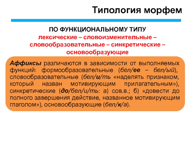 Словоизменительные морфемы