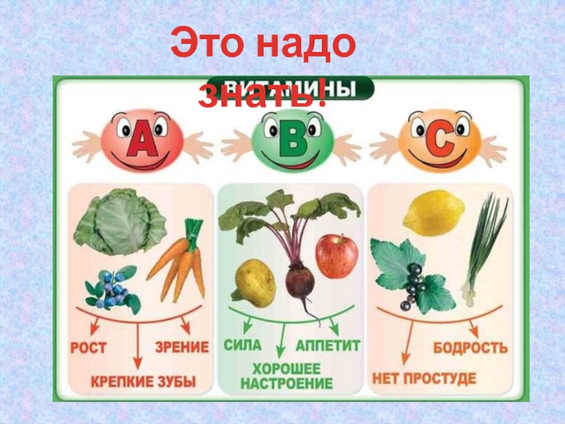 Овощи и фрукты с витамином с в картинках