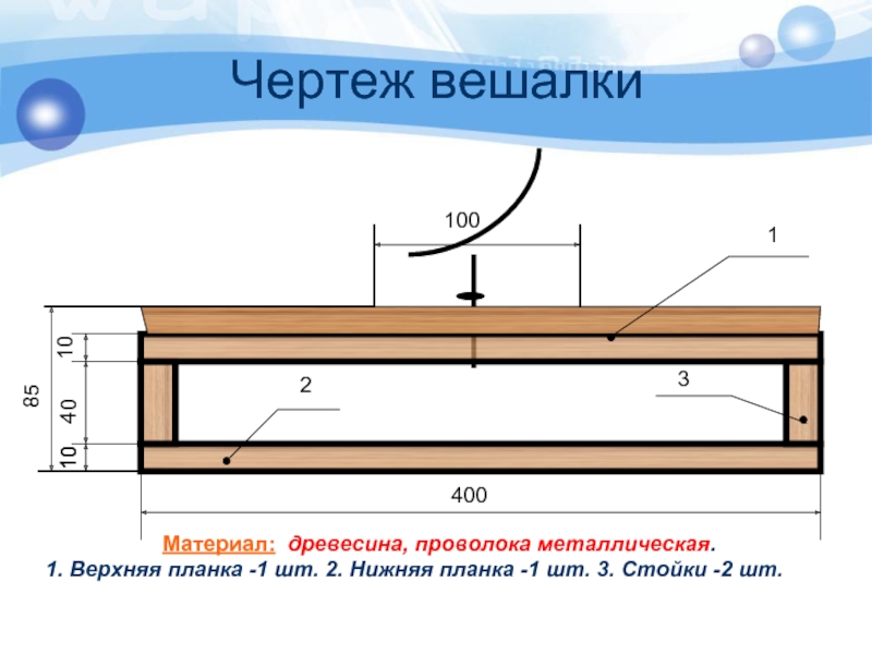 Проект по технологии на тему вешалка для одежды