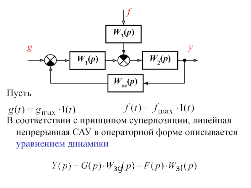 Представить функциональную схему технологической системы в операторной форме