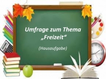 Umfrage zum Thema „Freizeit“